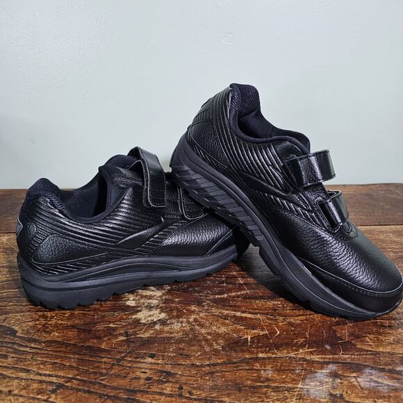 Brooks Addiction Walker V-Strap 2 Black Womens Size 6 Wide (D) - Picture 1 of 9